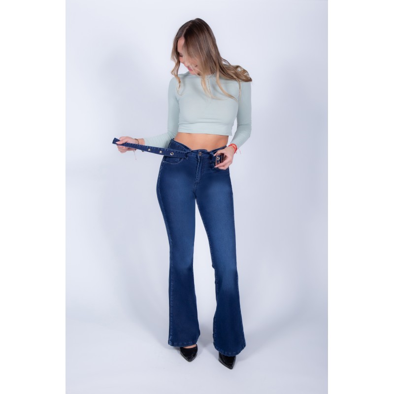 JEANS FLARE 4309 cinturón removible