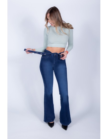 JEANS FLARE 4309 cinturón removible