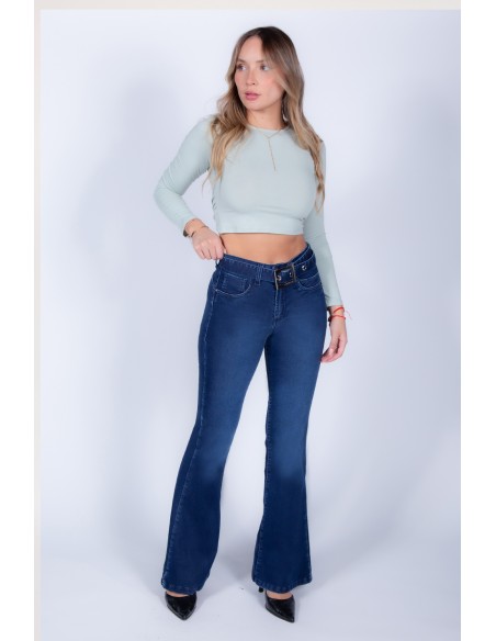 JEANS FLARE 4309 cinturón removible