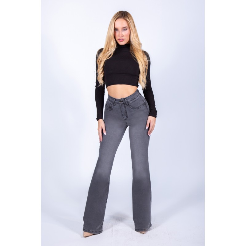 JEANS 4356-01 FLARE EFECTO FAJA