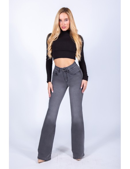JEANS 4356-01 FLARE EFECTO FAJA