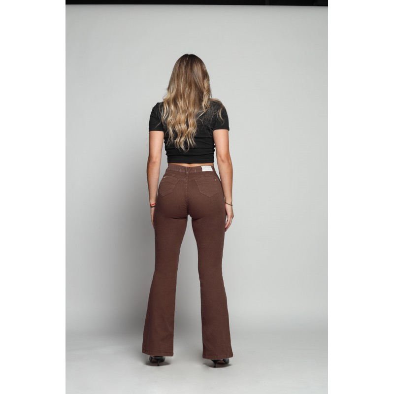 JEANS Flare chocolate 4361-04 2