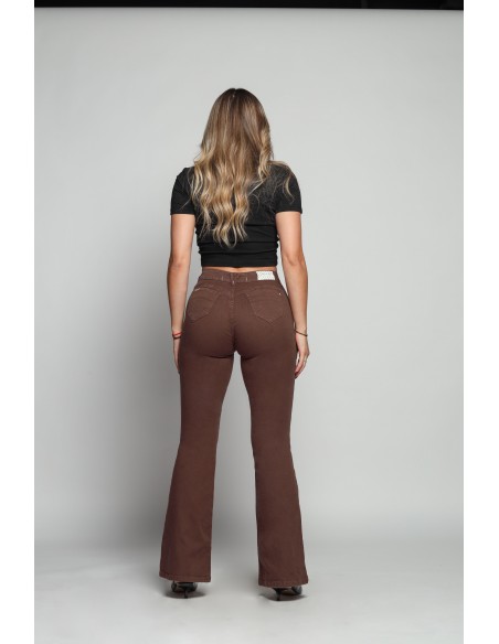 JEANS Flare chocolate 4361-04