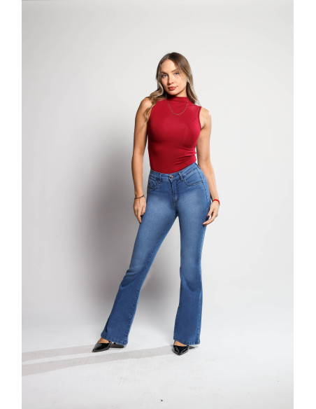 JEANS FLARE 4430 EFECTO FAJA