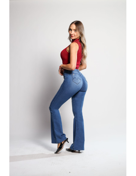 JEANS FLARE 4430 EFECTO FAJA