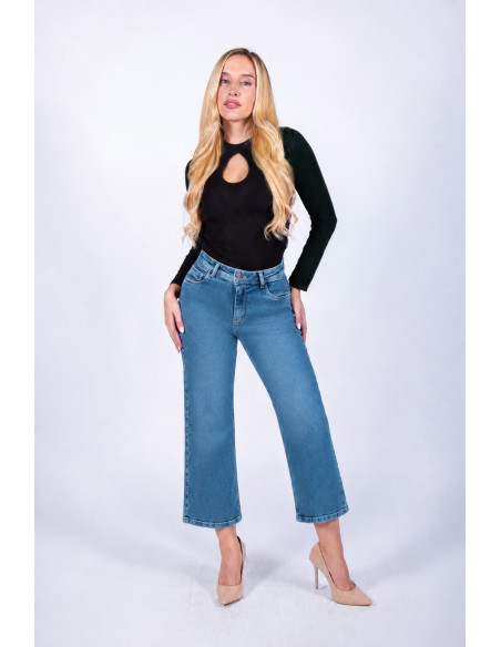 JEANS WIDE LEG CROP 4380-02