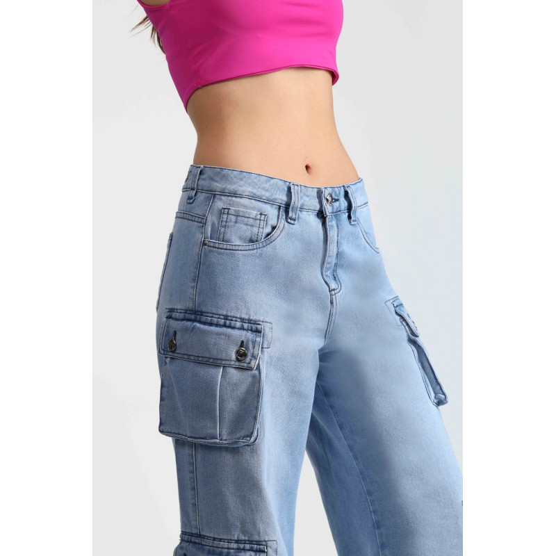 Jeans Cargo Palazzo 4036
