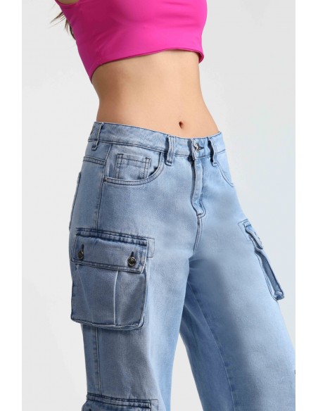 Jeans Cargo Palazzo 4036