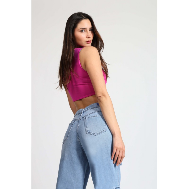 Jeans Cargo Palazzo 4036