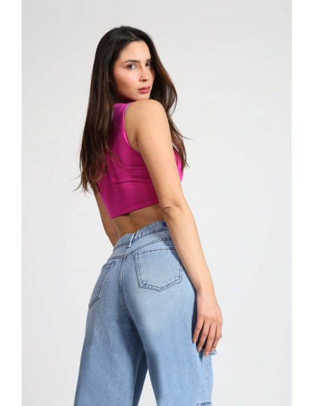 Jeans Cargo Palazzo 4036