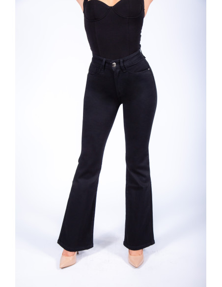 JEANS FLARE EFECTO FAJA 4355