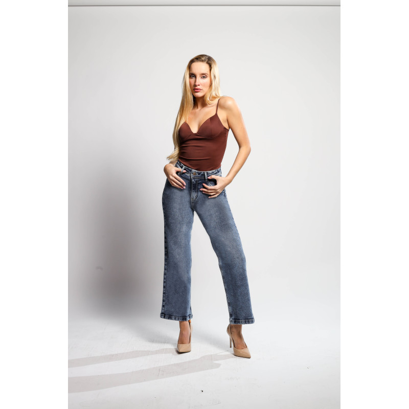 JEANS WIDE LEG CROOP 4486