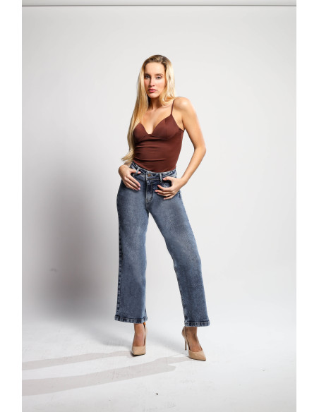 JEANS WIDE LEG CROOP 4486
