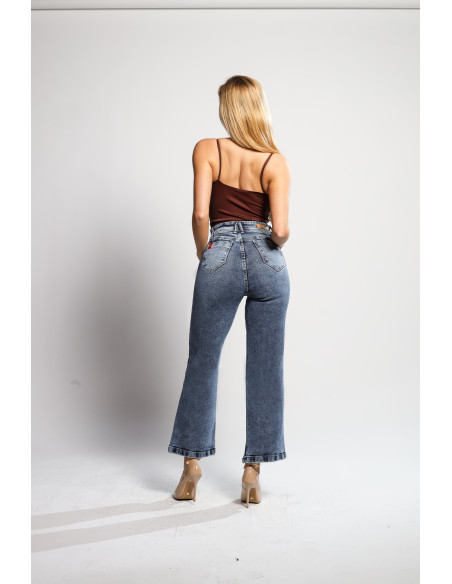JEANS WIDE LEG CROOP 4486