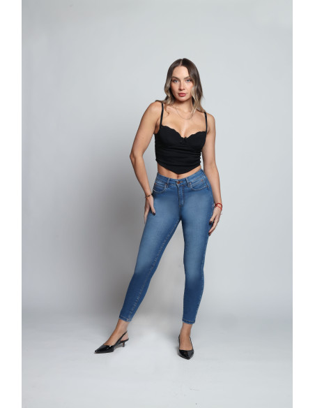 JEANS SKINNY EFECTO FAJA 4413