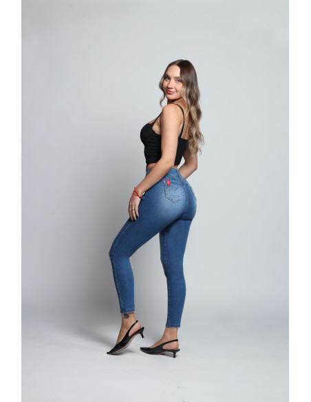 JEANS SKINNY EFECTO FAJA 4413