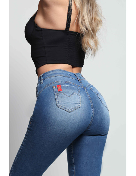 JEANS SKINNY EFECTO FAJA 4413